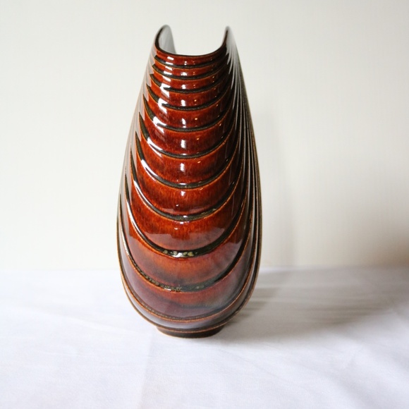 ROSENTHAL Studio Line Design Max Fussl Fan Vase 1970s 100 Years Signed Ceramics - Picture 3 of 7
